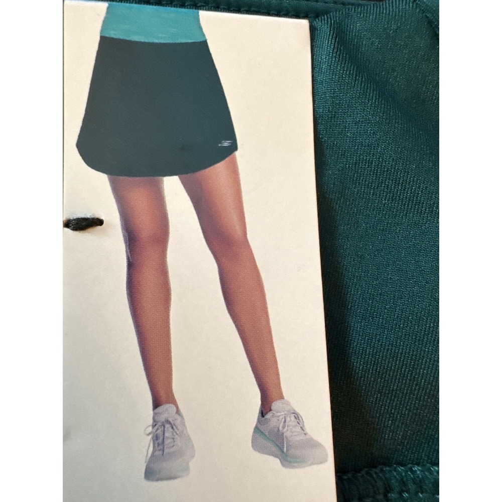Skechers Performance Skort Women's L Green Golf Tennis Skirt Shorts Pockets NWT